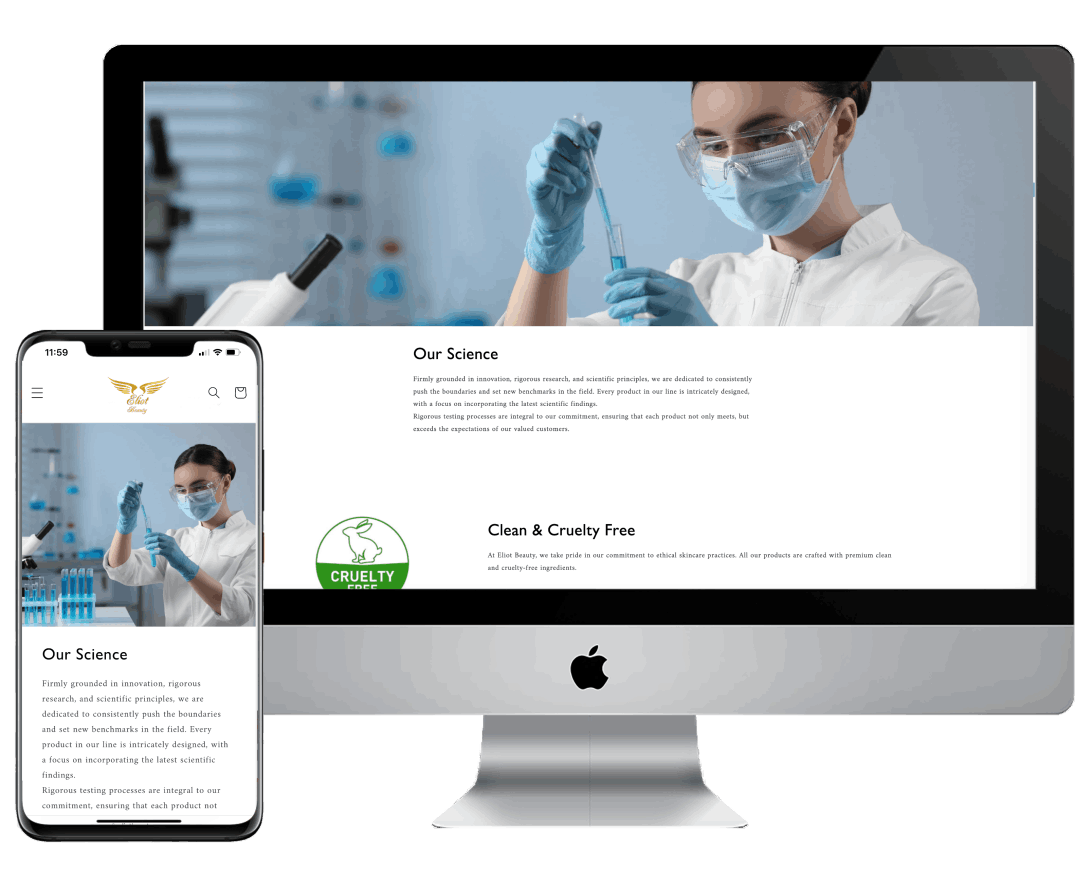 site_signers_web_design_eliot_beauty_skincare_products